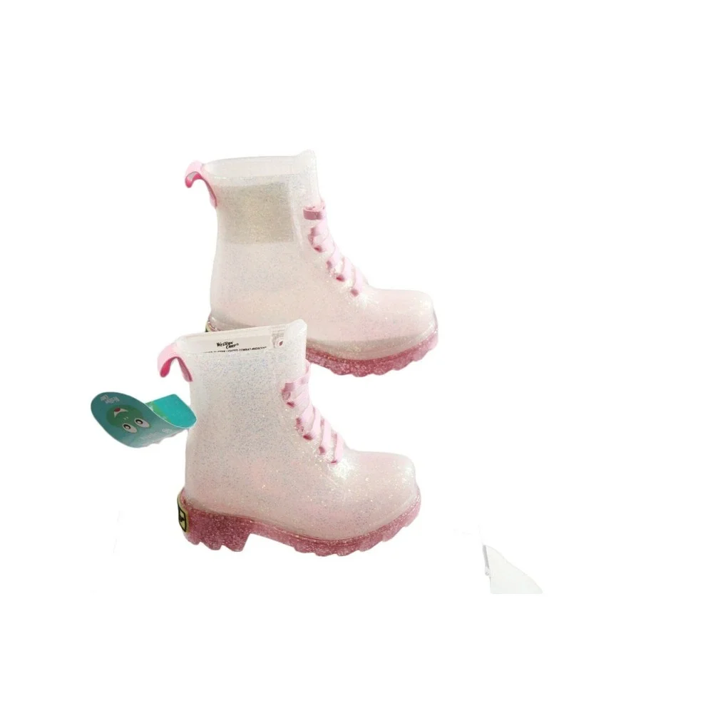 Toddler Boots Western Chief Stella Shimmer Glitter Rain Boots Size 5 Purple/Pink